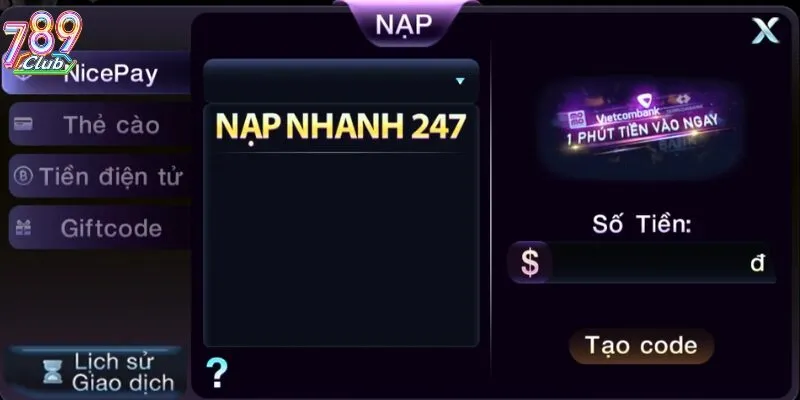 nap tien than toc tai 789club